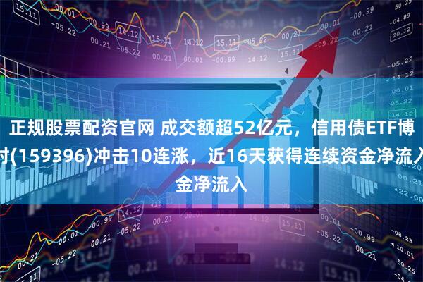 正规股票配资官网 成交额超52亿元，信用债ETF博时(159396)冲击10连涨，近16天获得连续资金净流入