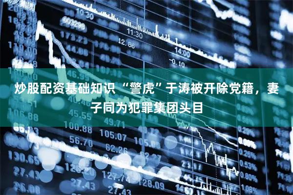 炒股配资基础知识 “警虎”于涛被开除党籍，妻子同为犯罪集团头目